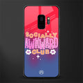 socially awkward club glass case for samsung galaxy s9 image