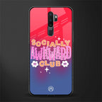 socially awkward club glass case for oppo a5 2020 image