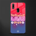 socially awkward club glass case for realme 3 pro image
