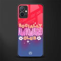 socially awkward club glass case for vivo t1 5g image