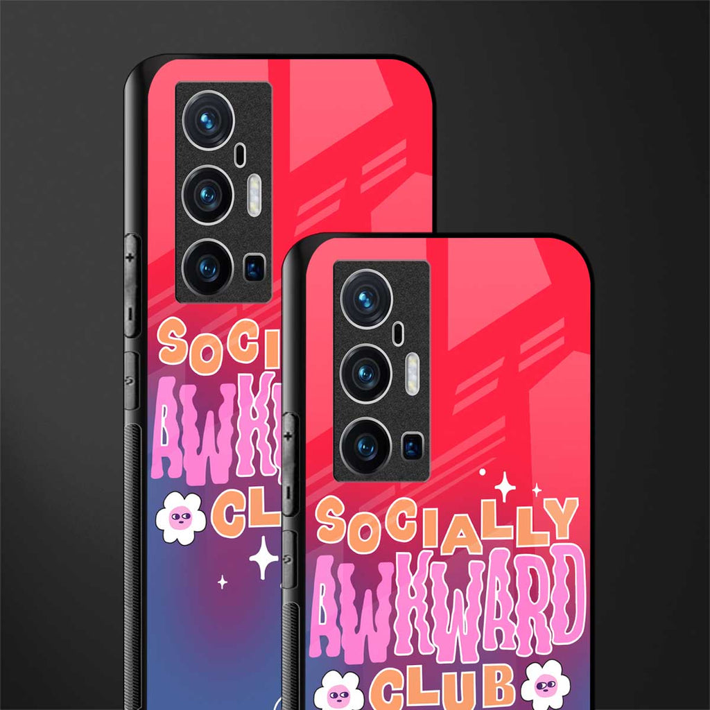socially awkward club glass case for vivo x70 pro plus image-2