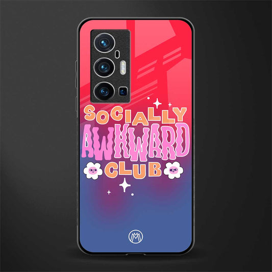 socially awkward club glass case for vivo x70 pro plus image