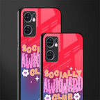 socially awkward club glass case for oppo reno7 5g image-2