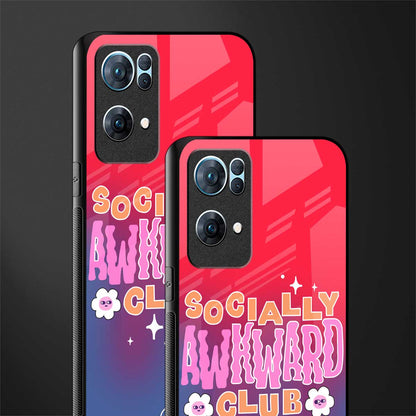socially awkward club glass case for oppo reno7 pro 5g image-2