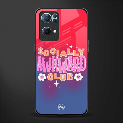 socially awkward club glass case for oppo reno7 pro 5g image