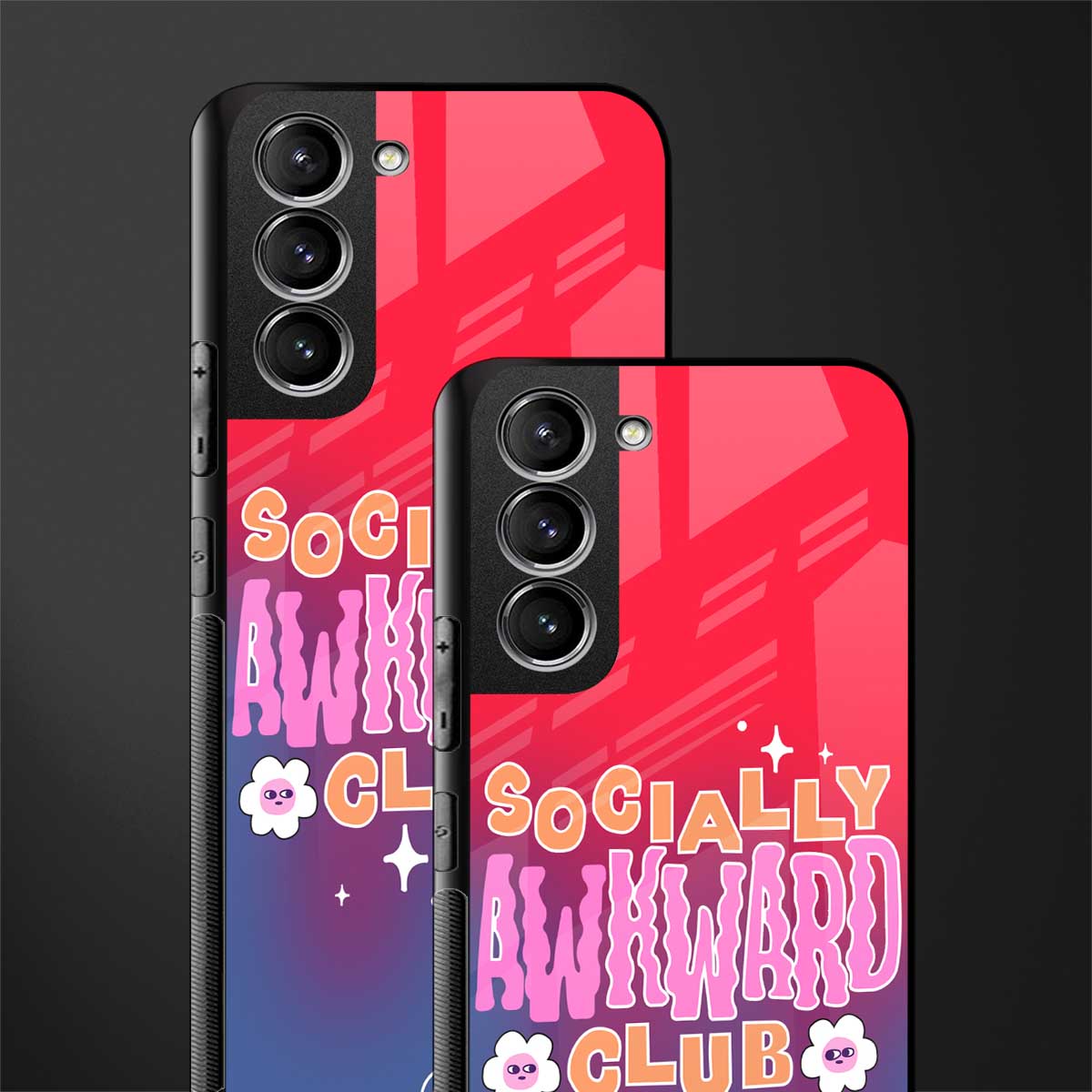 socially awkward club glass case for samsung galaxy s21 image-2
