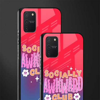 socially awkward club glass case for samsung galaxy a91 image-2