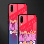 socially awkward club glass case for vivo v11 pro image-2