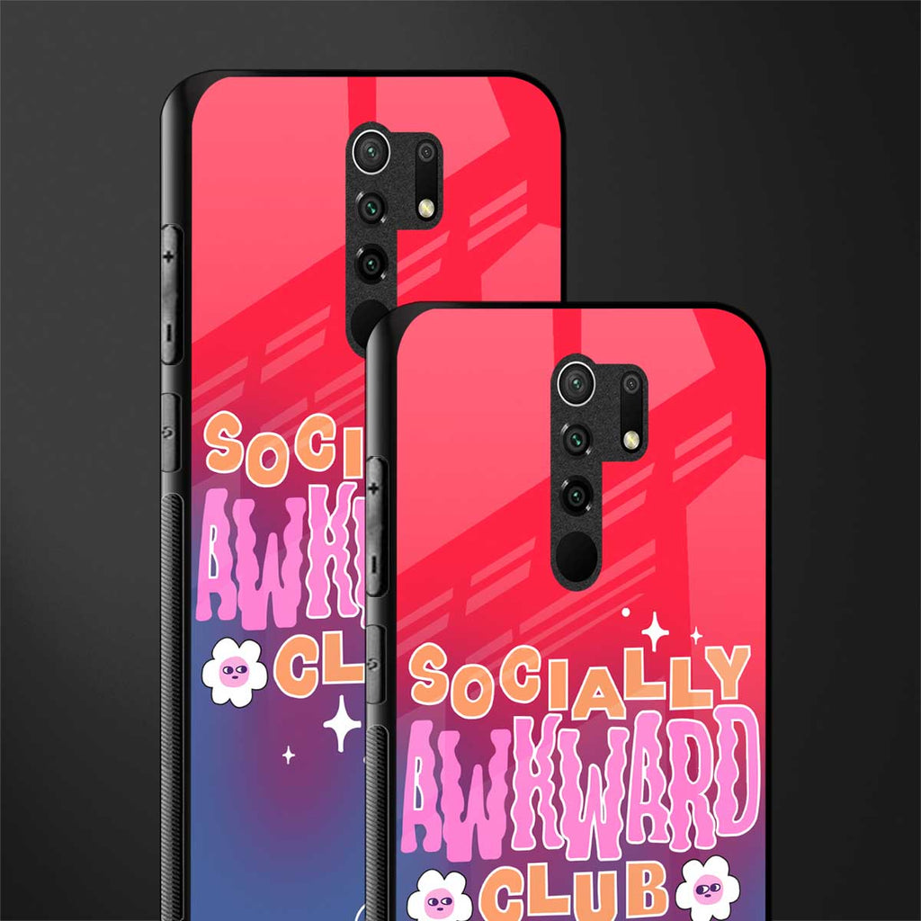 socially awkward club glass case for poco m2 image-2