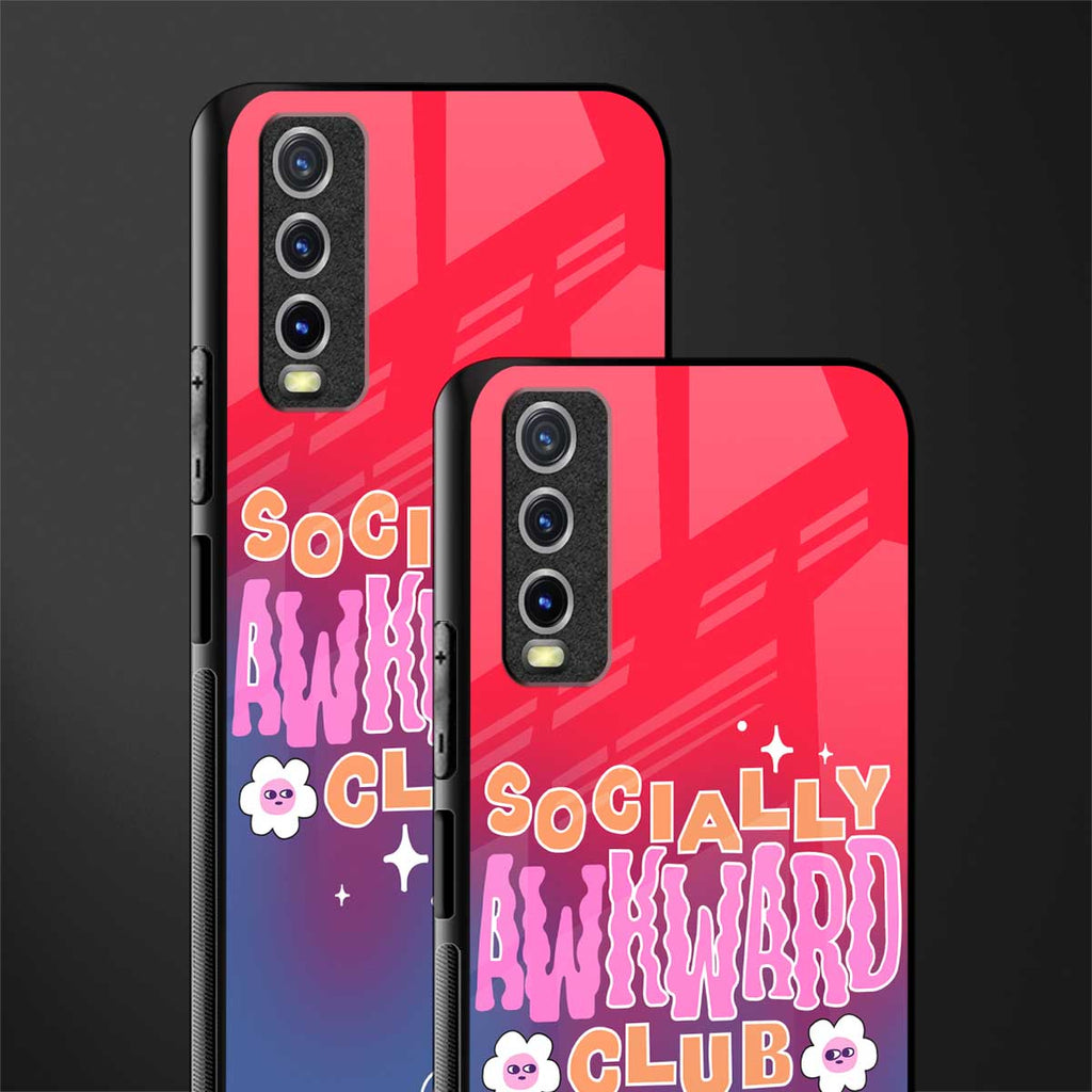socially awkward club glass case for vivo y20i vivo y20t image-2