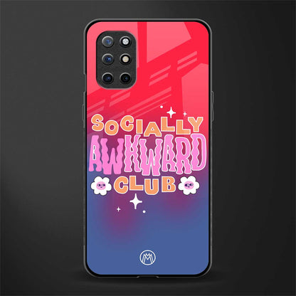 socially awkward club glass case for oneplus 8t image