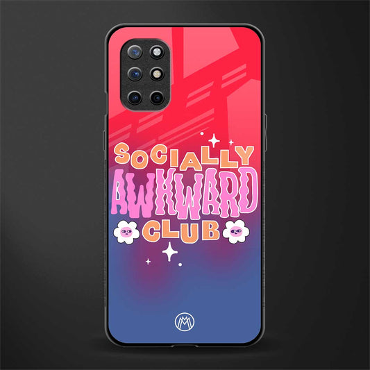 socially awkward club glass case for oneplus 8t image