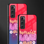 socially awkward club glass case for vivo v20 se image-2
