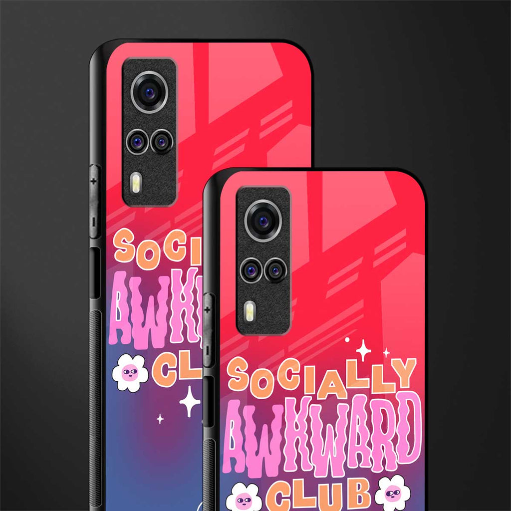 socially awkward club glass case for vivo y53s image-2