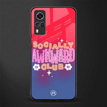 socially awkward club glass case for vivo y51a image