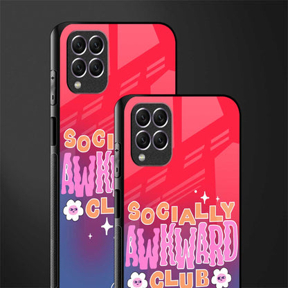 socially awkward club glass case for samsung galaxy f62 image-2