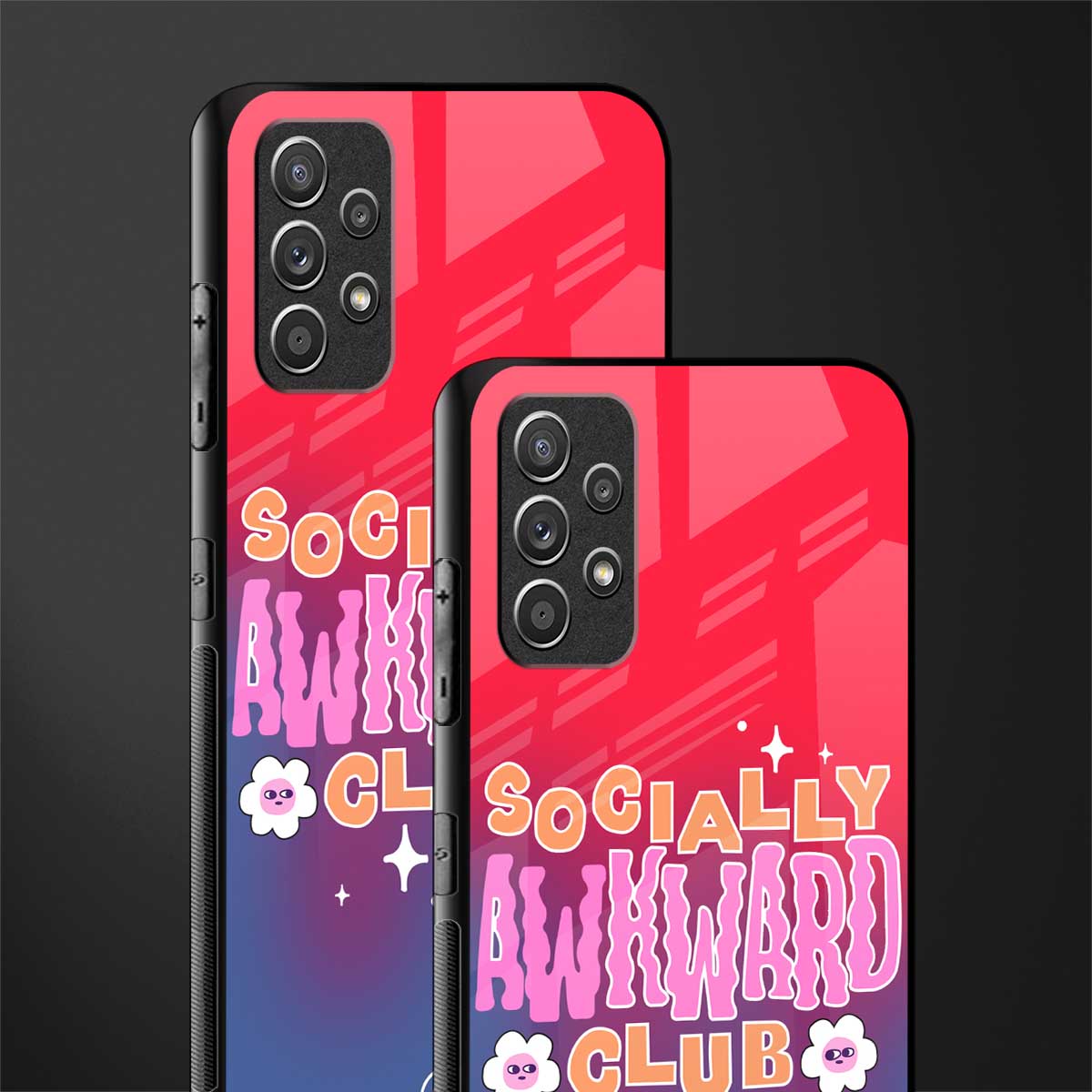 socially awkward club glass case for samsung galaxy a32 4g image-2
