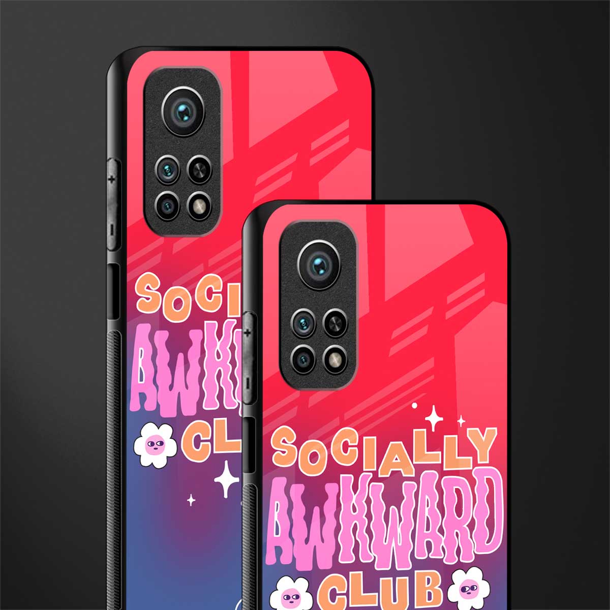 socially awkward club glass case for mi 10t 5g image-2