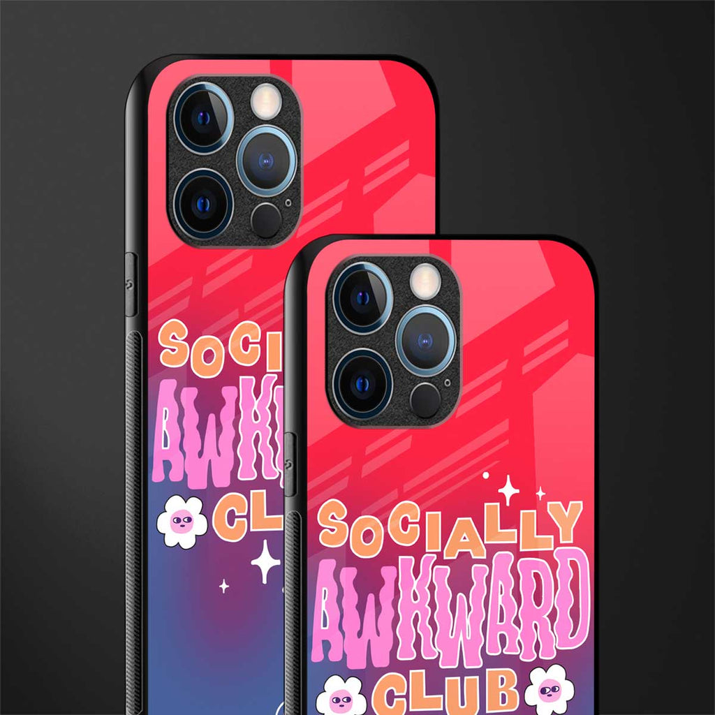 socially awkward club glass case for iphone 12 pro image-2