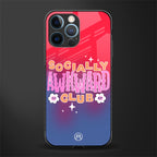 socially awkward club glass case for iphone 12 pro image