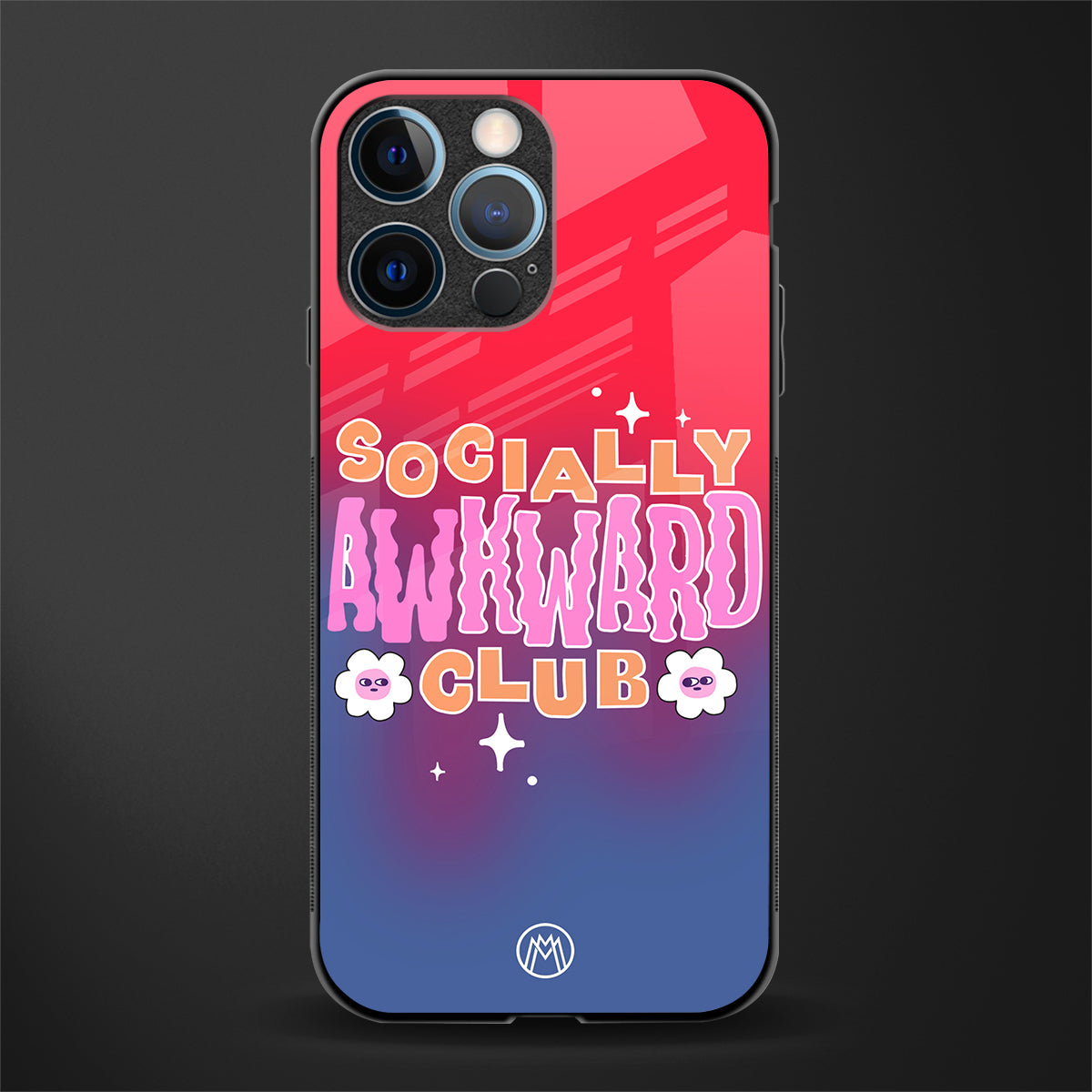 socially awkward club glass case for iphone 12 pro image