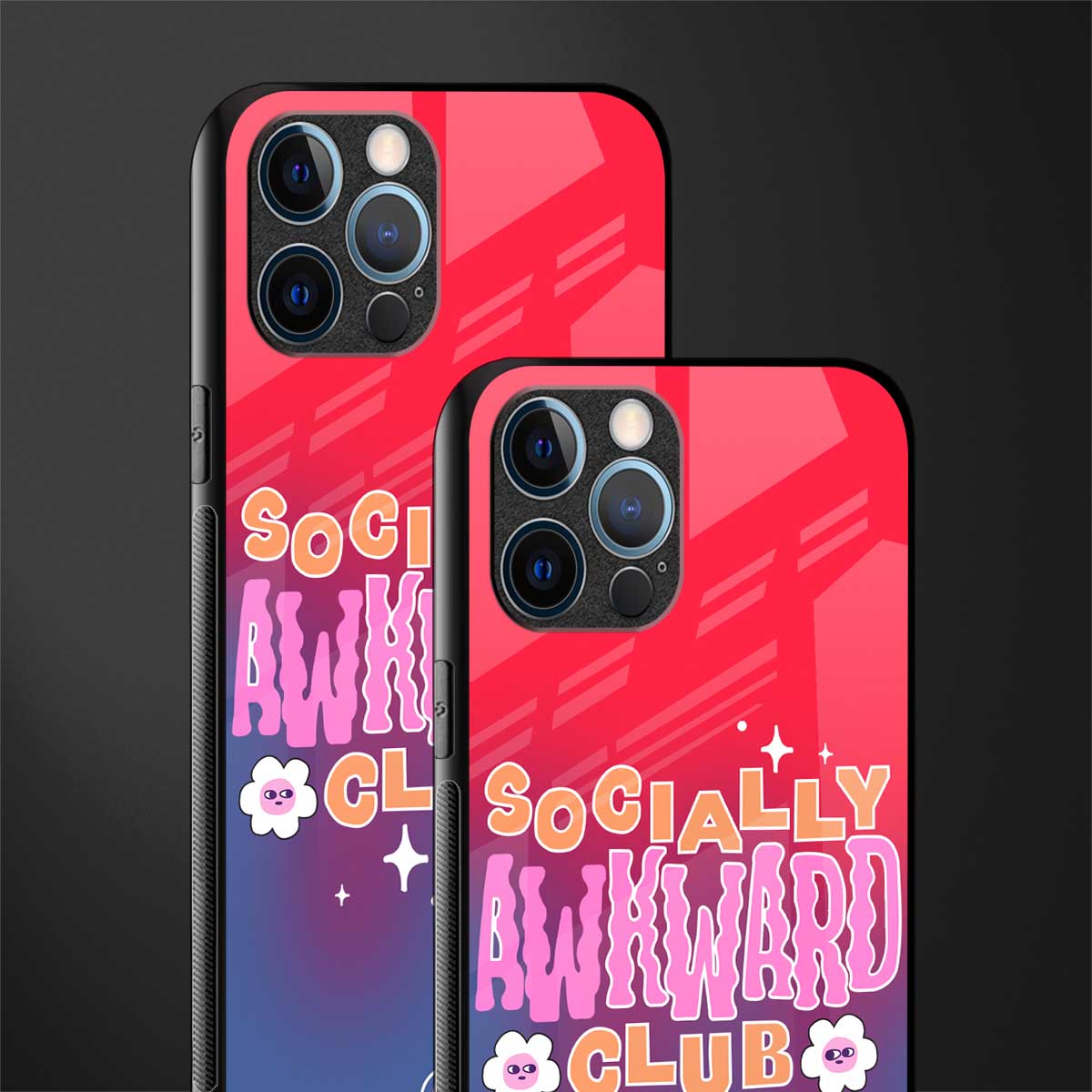 socially awkward club glass case for iphone 12 pro max image-2