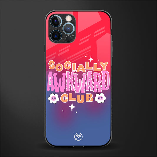 socially awkward club glass case for iphone 12 pro max image
