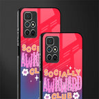 socially awkward club glass case for redmi 10 prime image-2