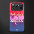 socially awkward club glass case for mi 11 ultra 5g image
