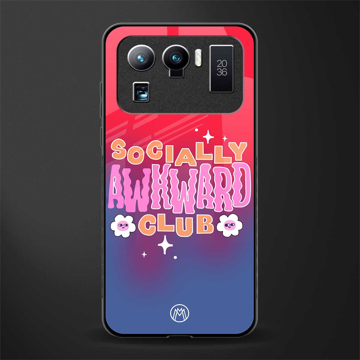 socially awkward club glass case for mi 11 ultra 5g image