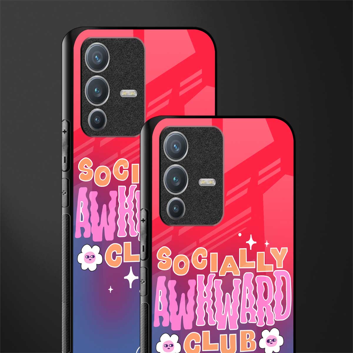 socially awkward club glass case for vivo v23 pro 5g image-2