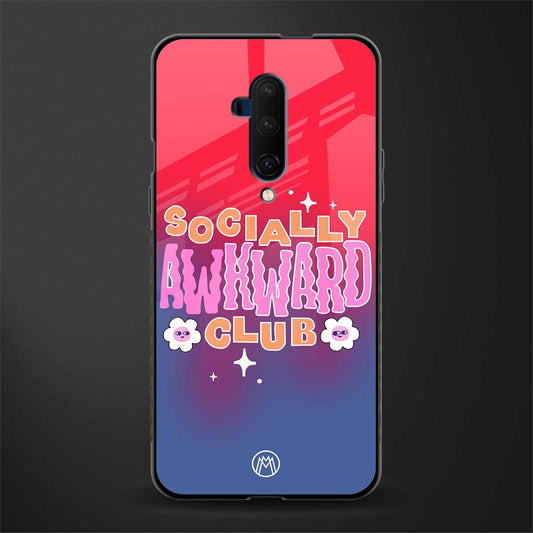 socially awkward club glass case for oneplus 7t pro image