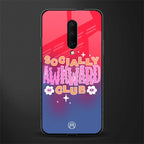 socially awkward club glass case for oneplus 7 pro image