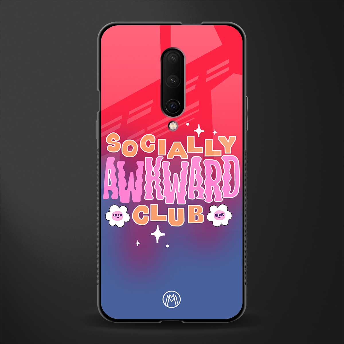 socially awkward club glass case for oneplus 7 pro image