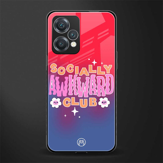 socially awkward club back phone cover | glass case for oneplus nord ce 2 lite 5g