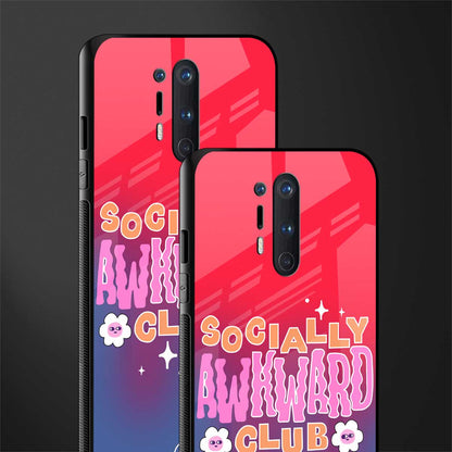 socially awkward club glass case for oneplus 8 pro image-2