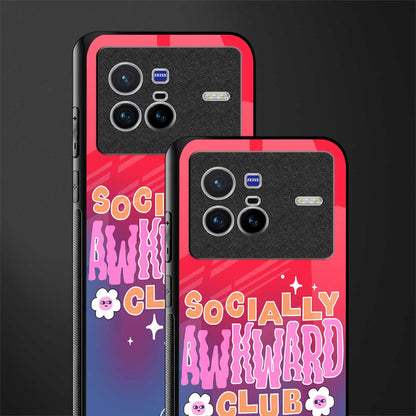 socially awkward club glass case for vivo x80 image-2