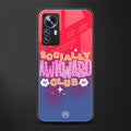 socially awkward club back phone cover | glass case for xiaomi 12 pro