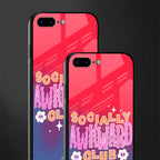 socially awkward club glass case for iphone 8 plus image-2