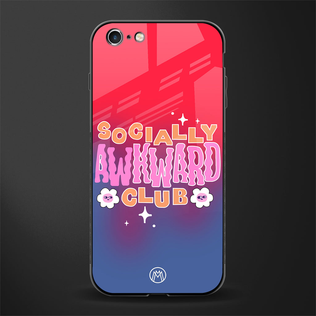 socially awkward club glass case for iphone 6s image