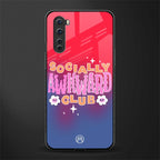 socially awkward club glass case for oneplus nord ac2001 image