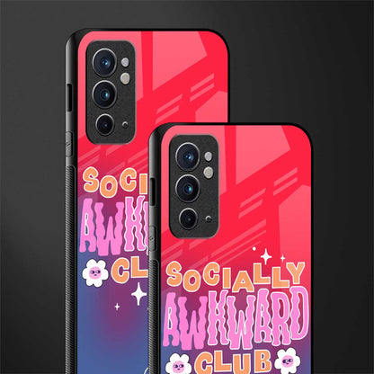 socially awkward club glass case for oneplus 9rt image-2