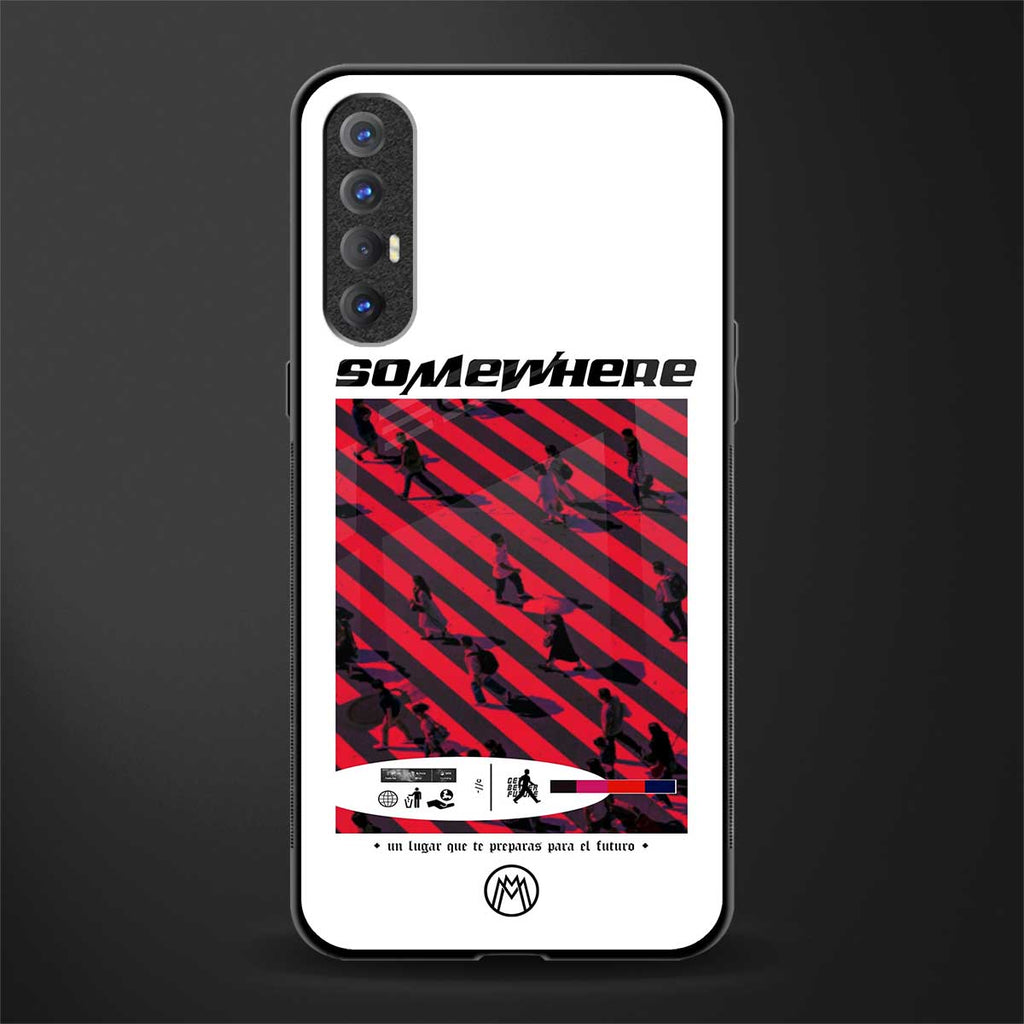 somewhere on the planet glass case for oppo reno 3 pro image