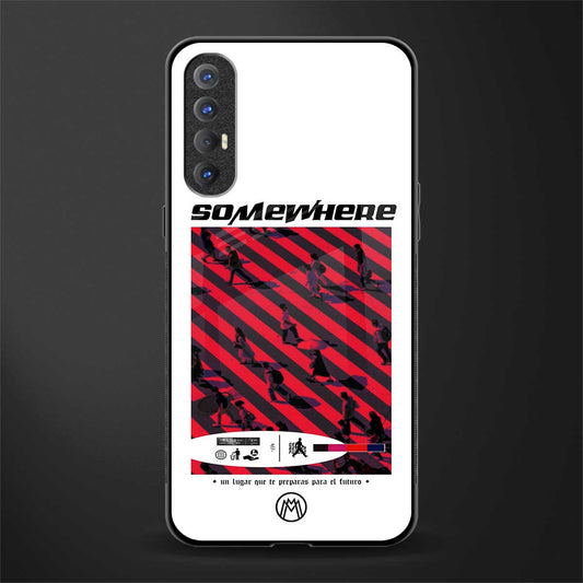 somewhere on the planet glass case for oppo reno 3 pro image