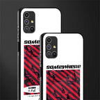 somewhere on the planet glass case for samsung galaxy m51 image-2