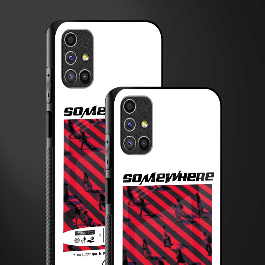 somewhere on the planet glass case for samsung galaxy m31s image-2