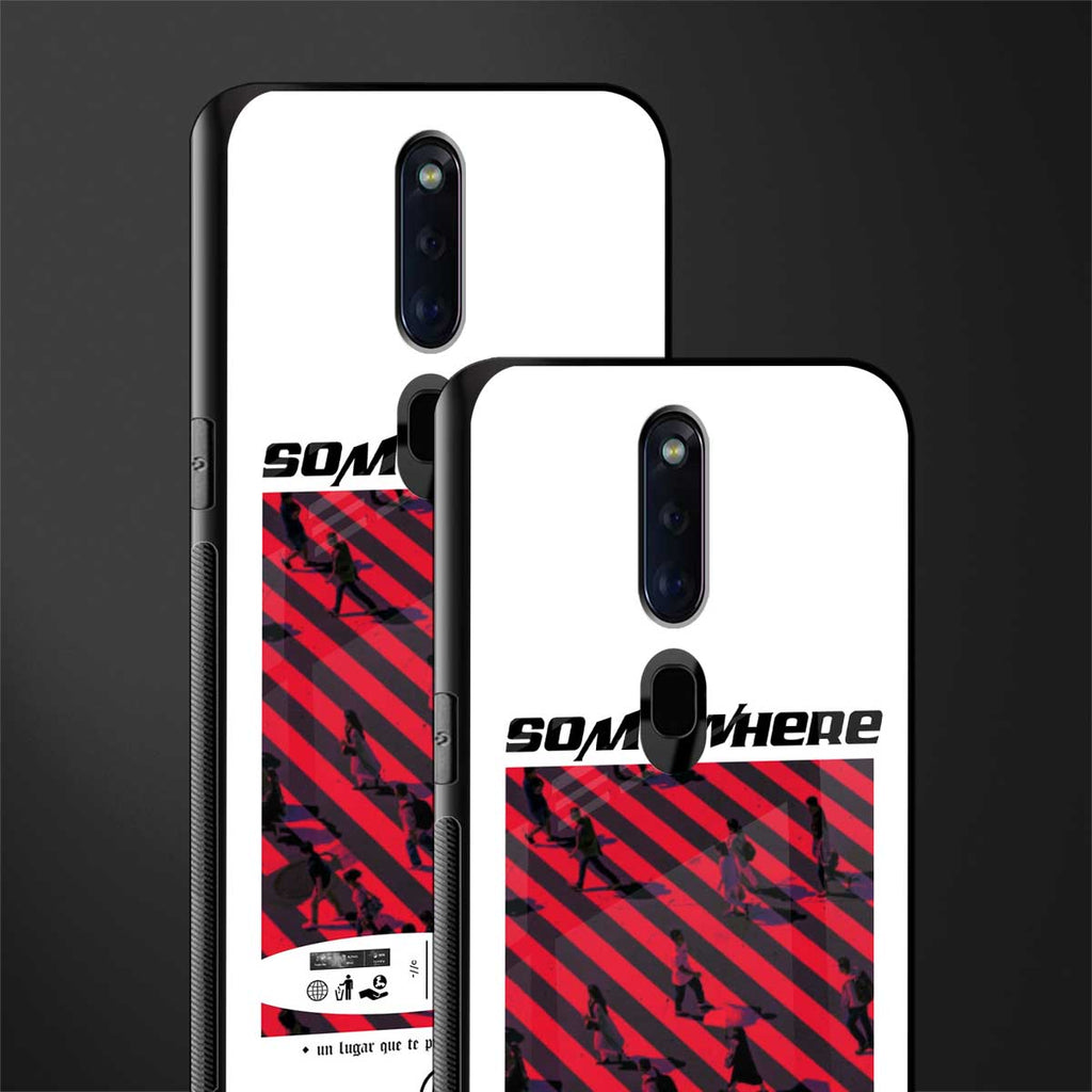 somewhere on the planet glass case for oppo f11 pro image-2