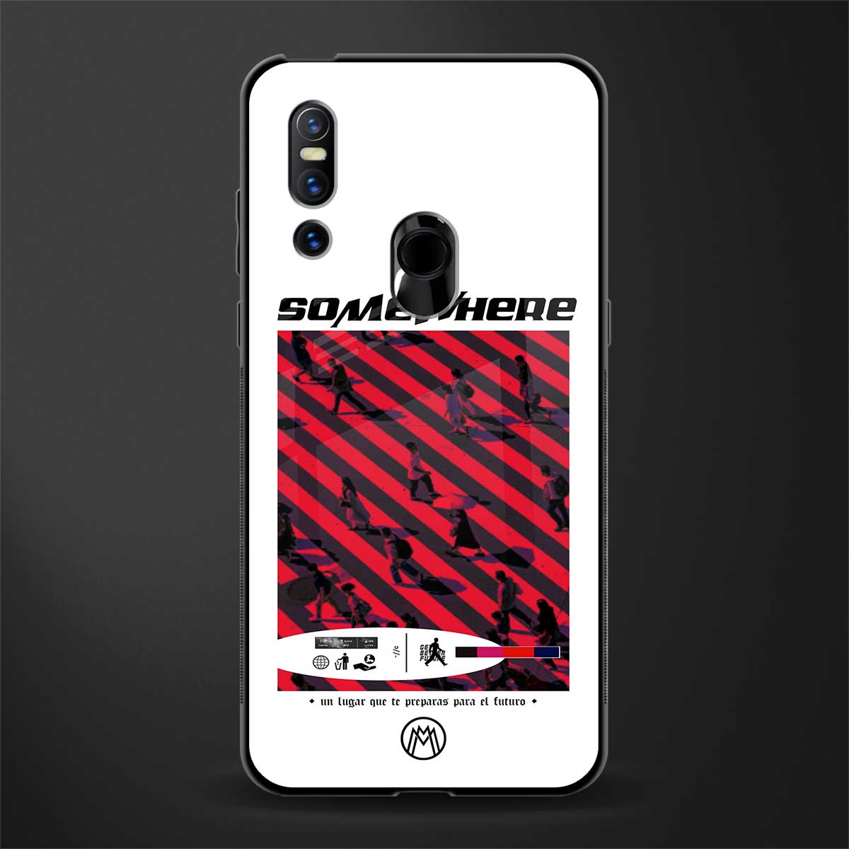 somewhere on the planet glass case for vivo v15 image