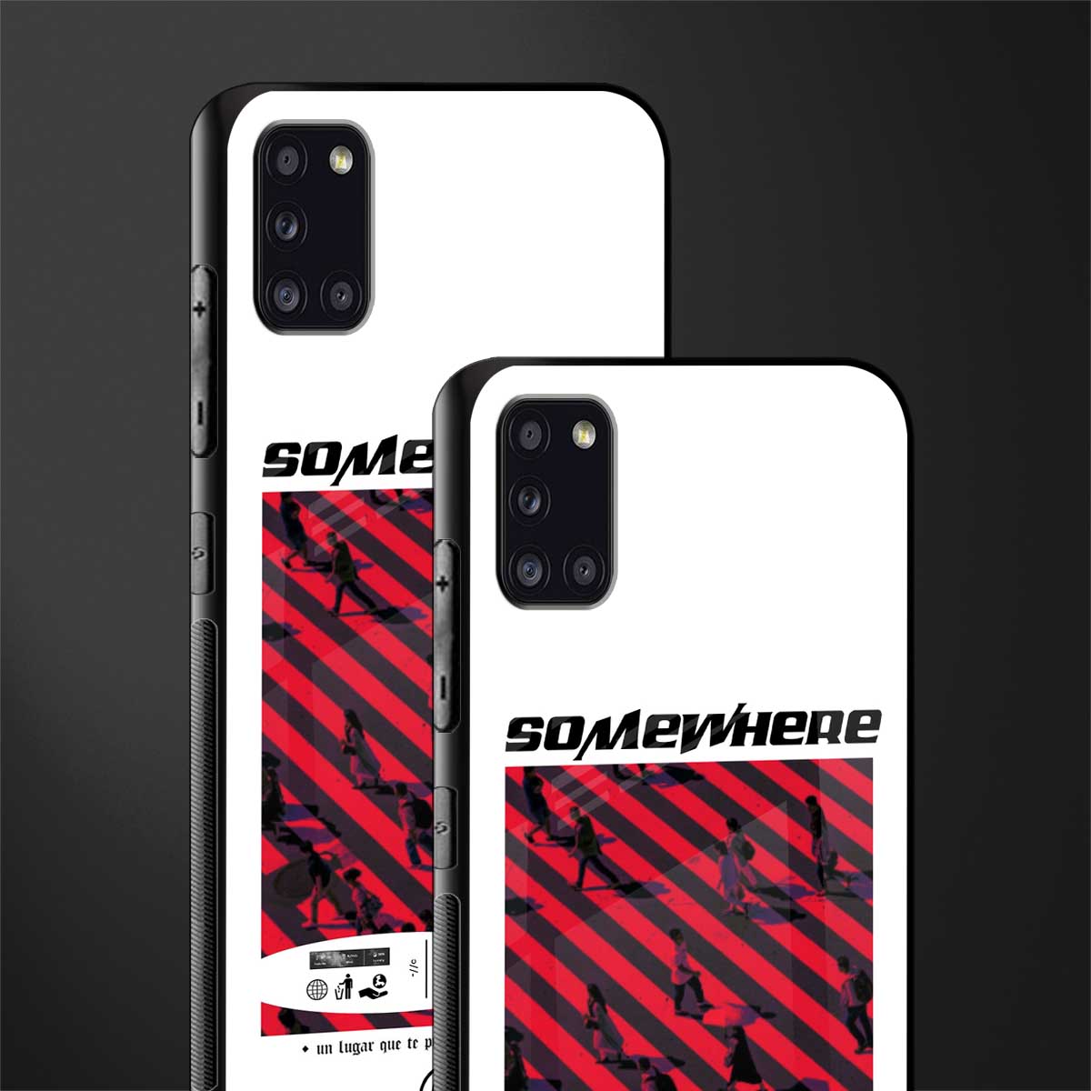 somewhere on the planet glass case for samsung galaxy a31 image-2