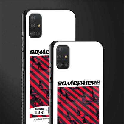 somewhere on the planet glass case for samsung galaxy a51 image-2
